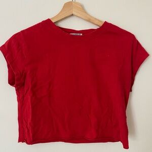 Vintage red crop top t-shirt